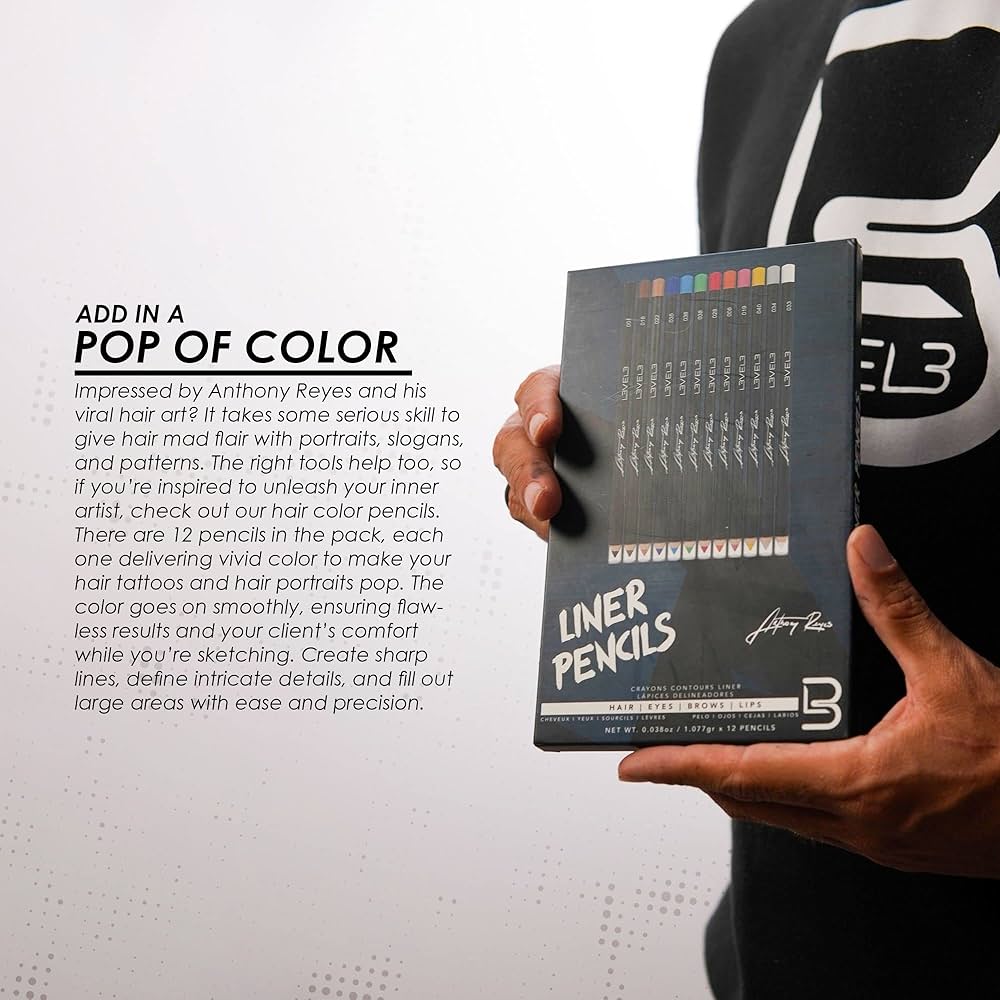 L3VEL3 Color Liner Pencils - 12 Pc