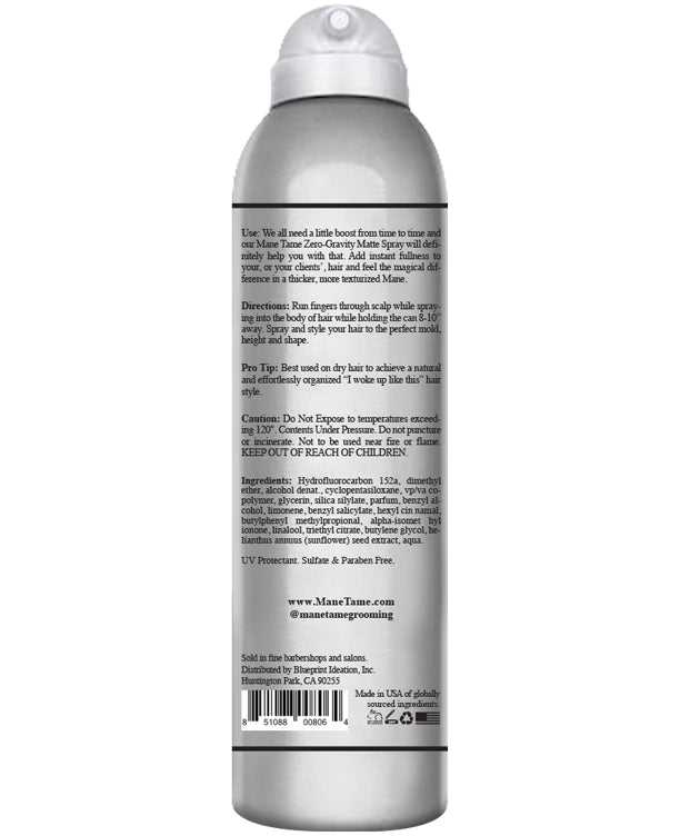 Mane Tame Zero-Gravity Matte Spray