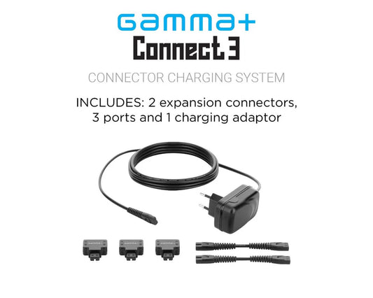 Sistema de carga GAMMA+ Barberhood Connect 3, cable de expansión (bases de carga no incluidas)