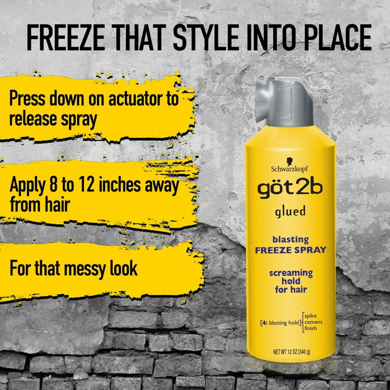 got2b Glue Blasting Freeze Spray – Screaming Hold 12 oz