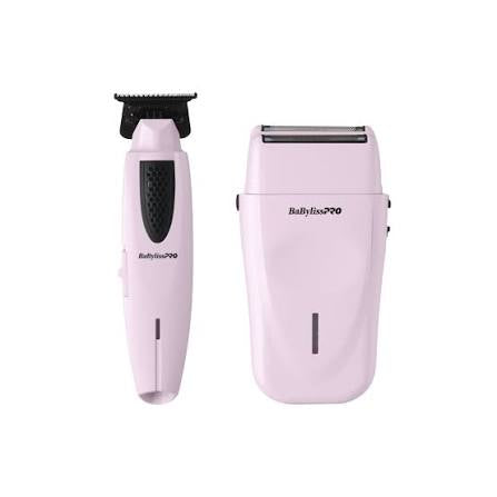 BaBylissPRO® Limited Edition LithiumFX+ Trimmer & Double-Foil Shaver Prepack (Pink)