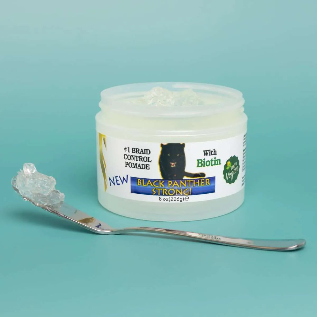 Vegan Black Panther Strong Edge Control with Biotin. 8oz