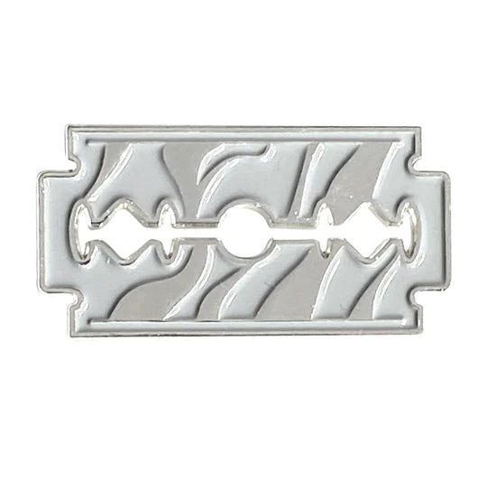 Reflection Blade Barber Pin Silver