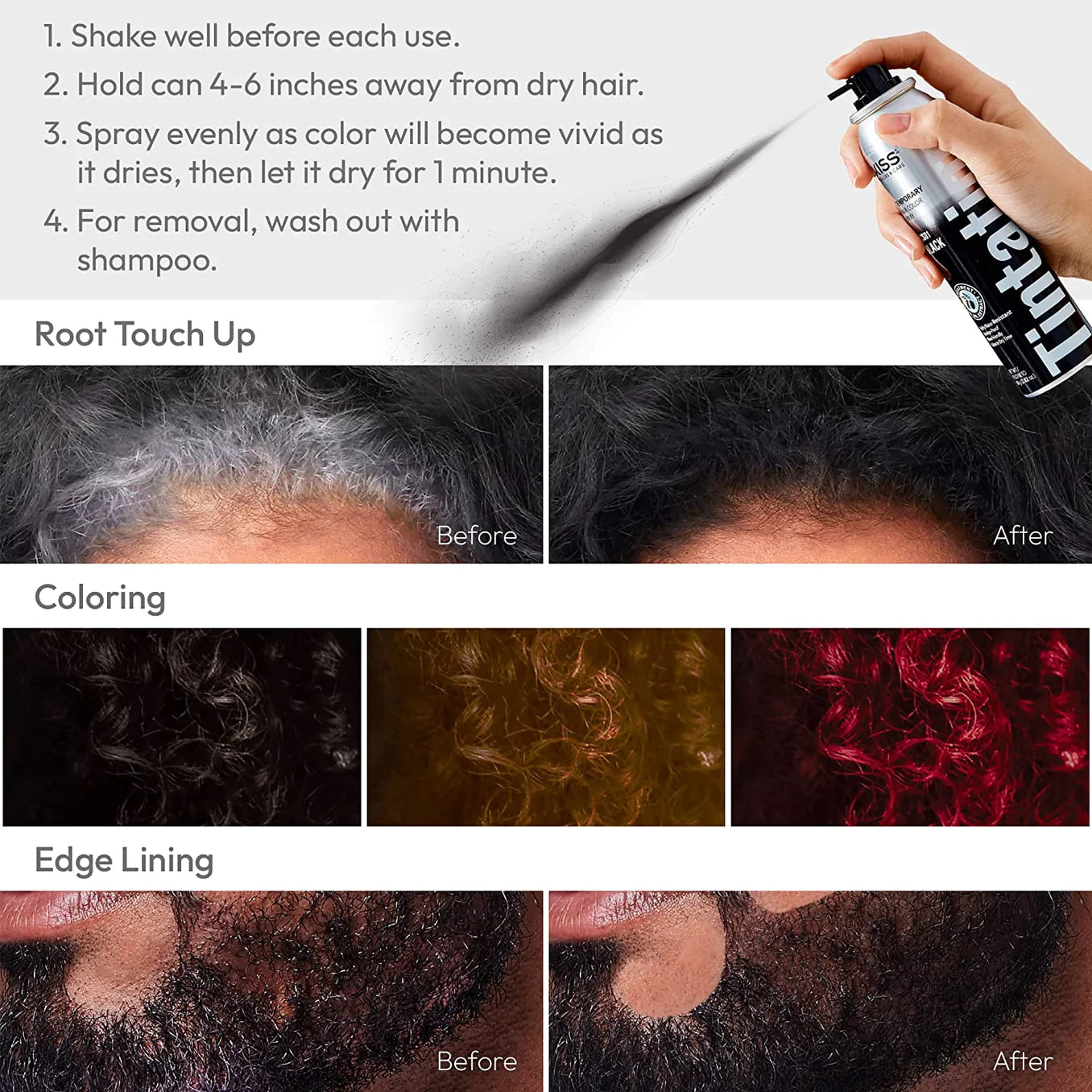 RED BY Kiss Tintation : Black/Brown